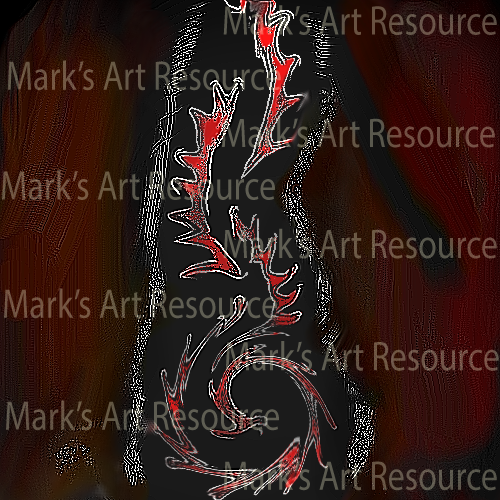 Digital Awakened Red Scratch