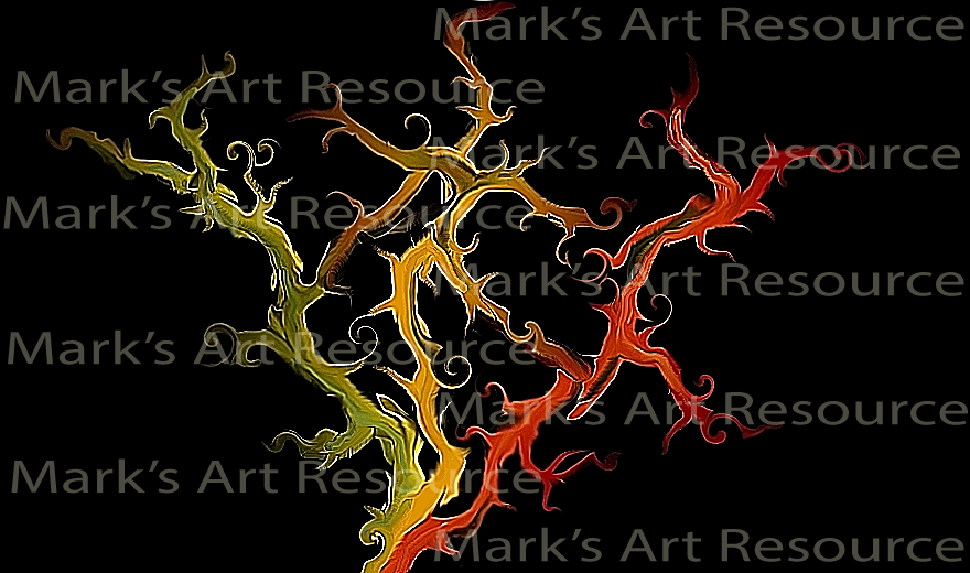 Digital Colorful Tree